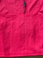Vorschaubild 3 von Damen Crop Top Rippstrick Rot Gr. 40/L Ärmellos