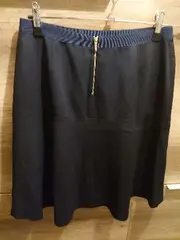 Vorschaubild 2 von Damen A-Linienrock Blau Gr. 38/M Wolle Business