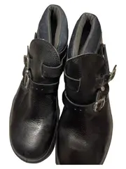 Vorschaubild 1 von Damen Stiefel Leder Schwarz Schnallen Gr. 40 Made in Germany