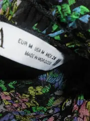 Vorschaubild 5 von Damen Kleid Gr. M Paisley Muster Langarm Rüschen Boho Mehrfarbig