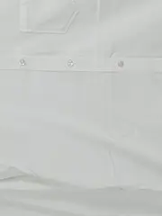Vorschaubild 5 von Hemdbluse Damen Gr. 38/M Weiß Baumwolle Klassisch
