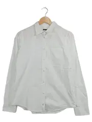 Vorschaubild 1 von Hemdbluse Damen Gr. 38/M Weiß Baumwolle Klassisch