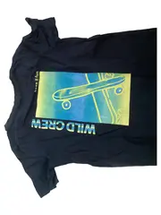 Vorschaubild 2 von Kinder T-Shirt Skateboard-Print Blau Gr. 128/134 Casual