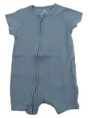 Vorschaubild 1 von Baby Body Kurzarm Reißverschluss Gr. 9-12 Monate Blau