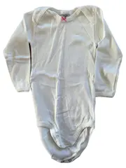 Vorschaubild 1 von Baby Body Langarm Weiß Gr. 86 Mädchen Baumwolle