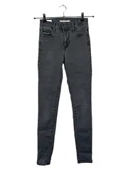 Vorschaubild 1 von High Rise Skinny Damen Jeans Grau W26 L28 Baumwolle