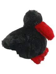 Vorschaubild 1 von Plüschtier Vogel schwarz rot Kuscheltier ca. 15 cm