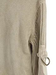 Vorschaubild 3 von Strickjacke Damen L Beige Baumwolle Casual Reißverschluss