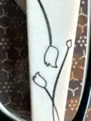 Vorschaubild 5 von Damen Brille Brillengestell Schwarz Blumenmuster Kunststoff