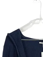 Vorschaubild 4 von Damen Strickjacke Kapuze Blau Organic Cotton Gr. XL