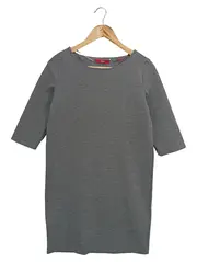 Vorschaubild 1 von Damen Etuikleid Gr. 34/XS Grau Klassisch Elegant Minimalistisch