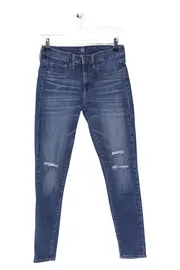 Vorschaubild 1 von Destroyed Jeans Damen W28 Blau Skinny Denim Ripped Stretch Casual Urban