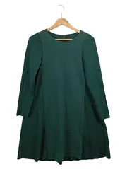 Vorschaubild 1 von Damen Freizeitkleid Gr. 36/S Grün Minimalistisch Klassisch Midikleid