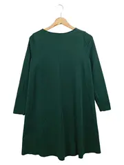 Vorschaubild 2 von Damen Freizeitkleid Gr. 36/S Grün Minimalistisch Klassisch Midikleid