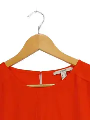 Vorschaubild 4 von Damen Bluse Gr. 38 Orange Casual Viskose Kurzarm