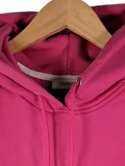 Vorschaubild 3 von Kapuzenpullover Damen Hoodie Cropped Pink Gr. M Baumwolle Stickerei