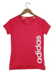 Vorschaubild 1 von Kinder Sport Shirt Pink Gr. 170 Logo Print Polyester Kurzarm