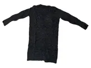 Vorschaubild 3 von Damen Strickjacke Lang Cardigan Grau Meliert Gr. XS