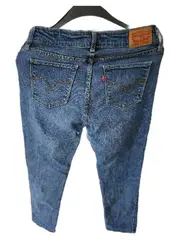 Vorschaubild 3 von 712 Slim Fit Jeans Damen W28 L29 Blau Stretch Denim