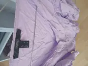 Vorschaubild 5 von Damen Bluse Gr. 40/L Lila Viskose Casual Langarm