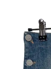 Vorschaubild 3 von Damen Jeansrock Gr. 44 Blau Casual Midirock