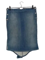 Vorschaubild 1 von Damen Jeansrock Gr. 44 Blau Casual Midirock