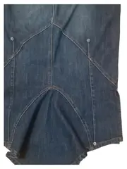 Vorschaubild 2 von Damen Jeansrock Gr. 44 Blau Casual Midirock