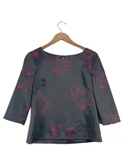 Vorschaubild 1 von Damen Bluse 34/XS Blumenmuster Mehrfarbig Modern 3/4-Arm