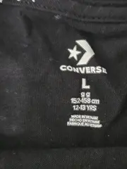 Vorschaubild 4 von Kinder Langarmshirt Schwarz 158 Streetwear Logo-Print Baumwolle