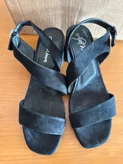 Vorschaubild 3 von Damen Sandalen Gr. 41 Schwarz Casual Riemchensandalen