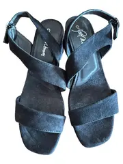 Vorschaubild 1 von Damen Sandalen Gr. 41 Schwarz Casual Riemchensandalen