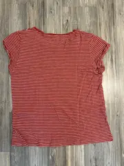 Vorschaubild 3 von EDC Damen T-Shirt gestreift Rot Gr. 40/L Casual Baumwolle