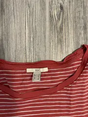 Vorschaubild 4 von EDC Damen T-Shirt gestreift Rot Gr. 40/L Casual Baumwolle