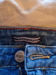 Vorschaubild 4 von Skinny Jeans Kinder Blau Gr. 140 Baumwolle Logo