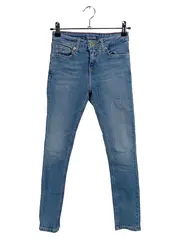 Vorschaubild 1 von Skinny Jeans Kinder Blau Gr. 140 Baumwolle Logo