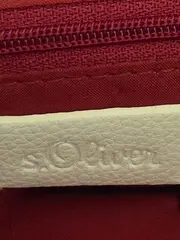 Vorschaubild 5 von Damen Umhängetasche Weiß Leder Geflochten Rot Schultertasche