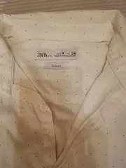 Vorschaubild 2 von Kids Hemd Langarm Weiß Punkte Slim Fit Gr. 134 Jungen