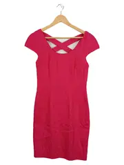 Vorschaubild 1 von Taifun Damen festliches Kleid Gr. 34 Pink Elegant Seide Partykleid