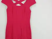 Vorschaubild 2 von Taifun Damen festliches Kleid Gr. 34 Pink Elegant Seide Partykleid