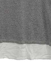 Vorschaubild 3 von Damen Pullover Rollkragen Fischgrätenmuster Grau Gr. 38/M