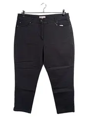 Vorschaubild 1 von Damen Stoffhose Schwarz Gr. XL/42 Baumwolle Stretch