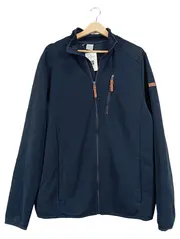 Vorschaubild 1 von Herren Fleecejacke Outdoor Blau Gr. 50/L Rippstrick Polyester