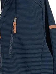 Vorschaubild 2 von Herren Fleecejacke Outdoor Blau Gr. 50/L Rippstrick Polyester