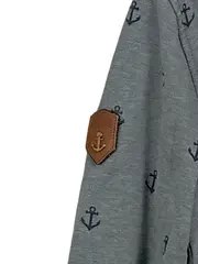 Vorschaubild 2 von Hoodie Kapuzenpullover Herren Gr. M Grau Anker Maritim