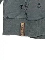 Vorschaubild 3 von Hoodie Kapuzenpullover Herren Gr. M Grau Anker Maritim