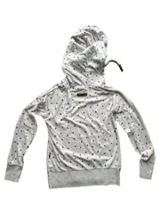 Vorschaubild 3 von Damen Hoodie Kapuzenpullover Gr. M Grau Marienkäfer Muster