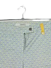 Vorschaubild 3 von Damen Stoffhose 7/8 Capri Hose Gr. 36 Blau Kettenmuster Baumwolle