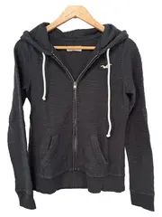 Vorschaubild 1 von Damen Sweatjacke Kapuzenjacke Hoodie Schwarz Gr. S