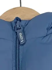 Vorschaubild 3 von Kinder Steppweste Blau Gr. 98 mit Kapuze Casual