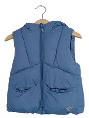 Vorschaubild 1 von Kinder Steppweste Blau Gr. 98 mit Kapuze Casual